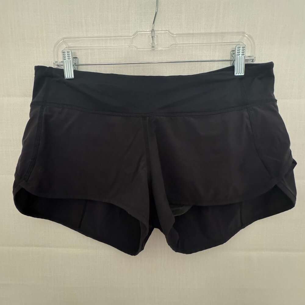 LuLu Lemon Athletica Speed Up Low-Rise Lined Short 2.5'' Size 8 Black